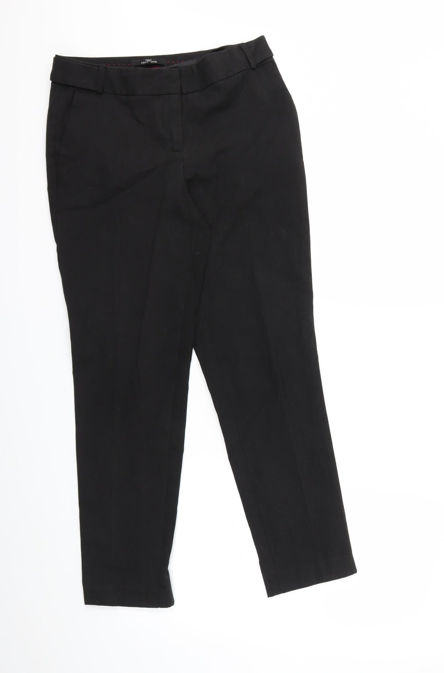 NEXT Womens Black   Trousers  Size 8 L26 in
