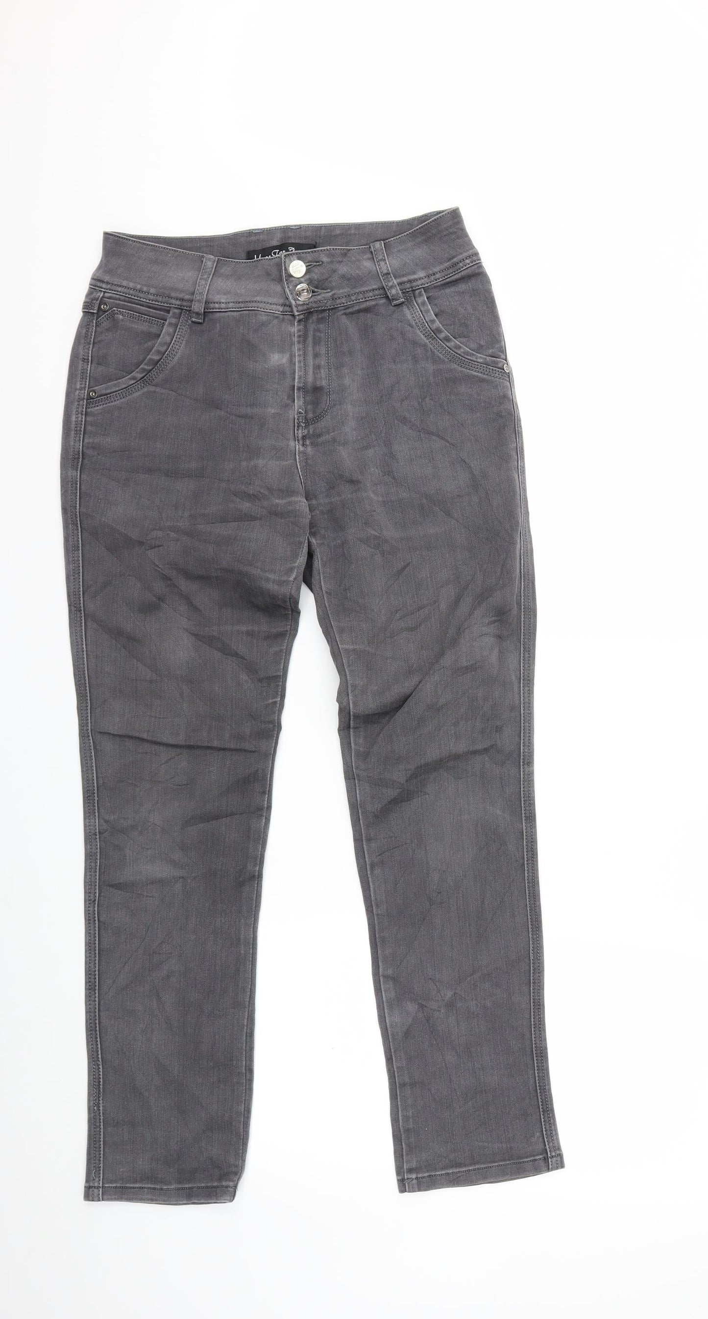 Yazz Collection Womens Grey  Denim Skinny Jeans Size 30 in L29 in