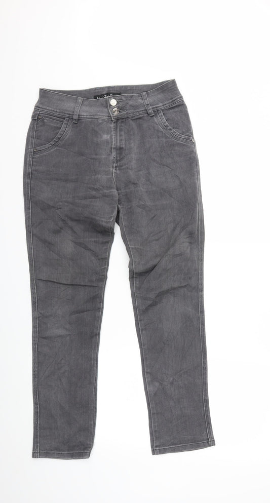 Yazz Collection Womens Grey  Denim Skinny Jeans Size 30 in L29 in