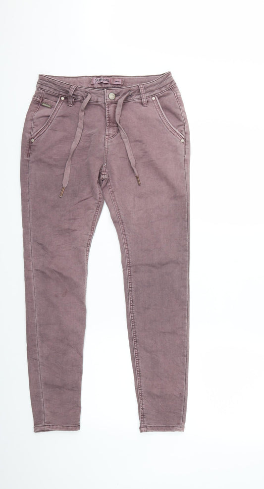 Sublevel Womens Pink  Denim Skinny Jeans Size S L27 in