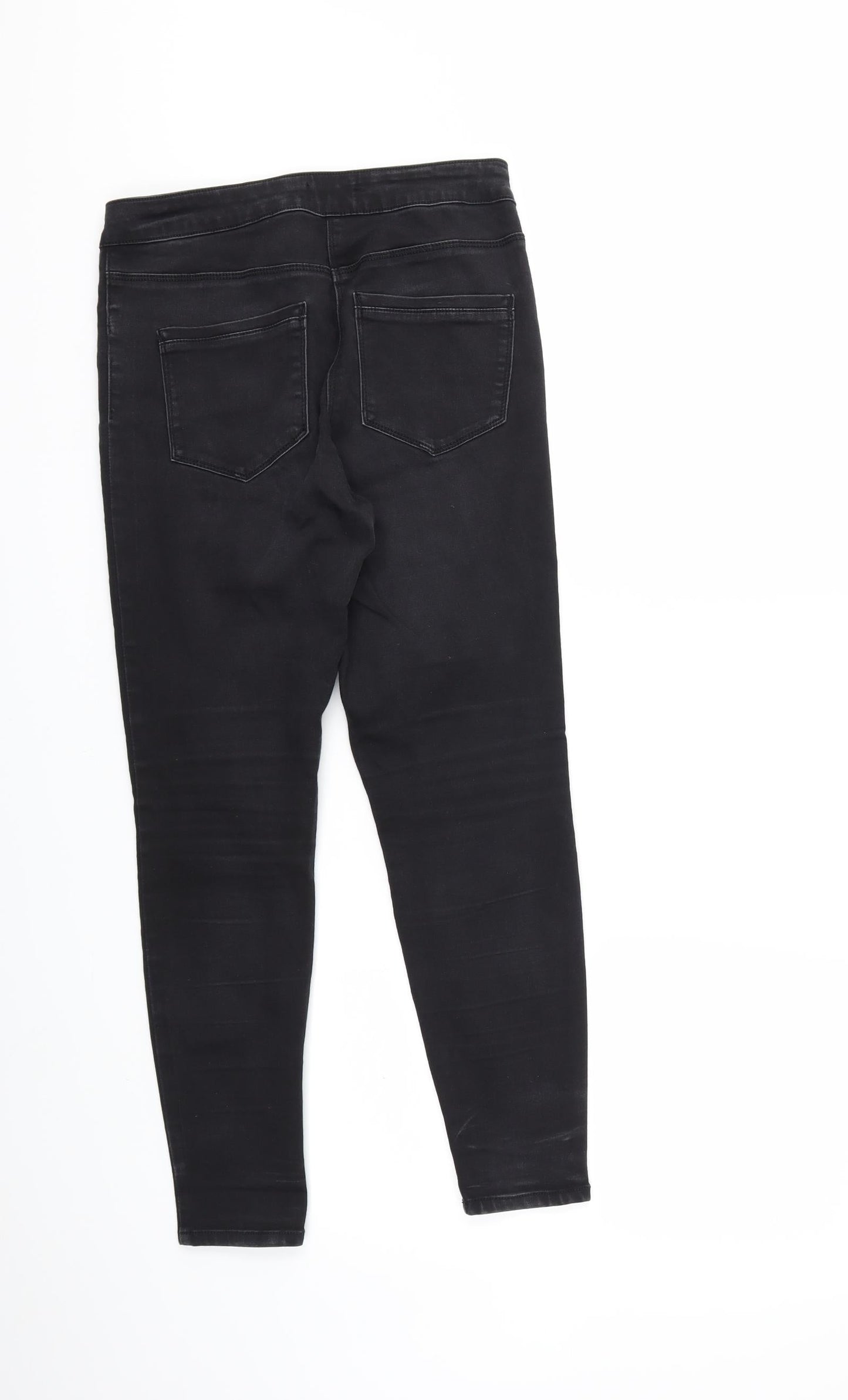 Papaya Womens Black  Denim Skinny Jeans Size 10 L26 in