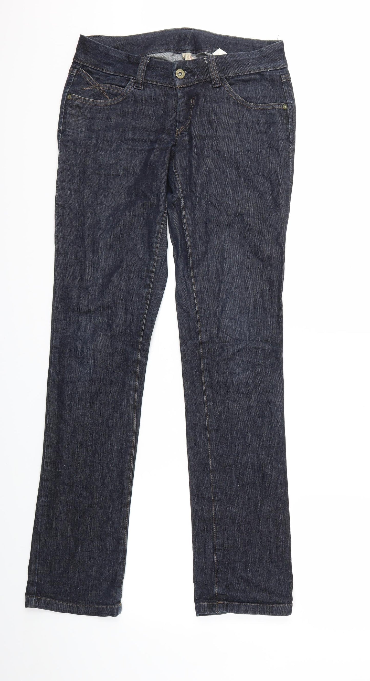 VERO MODA Womens Blue  Denim Straight Jeans Size 30 in L32 in
