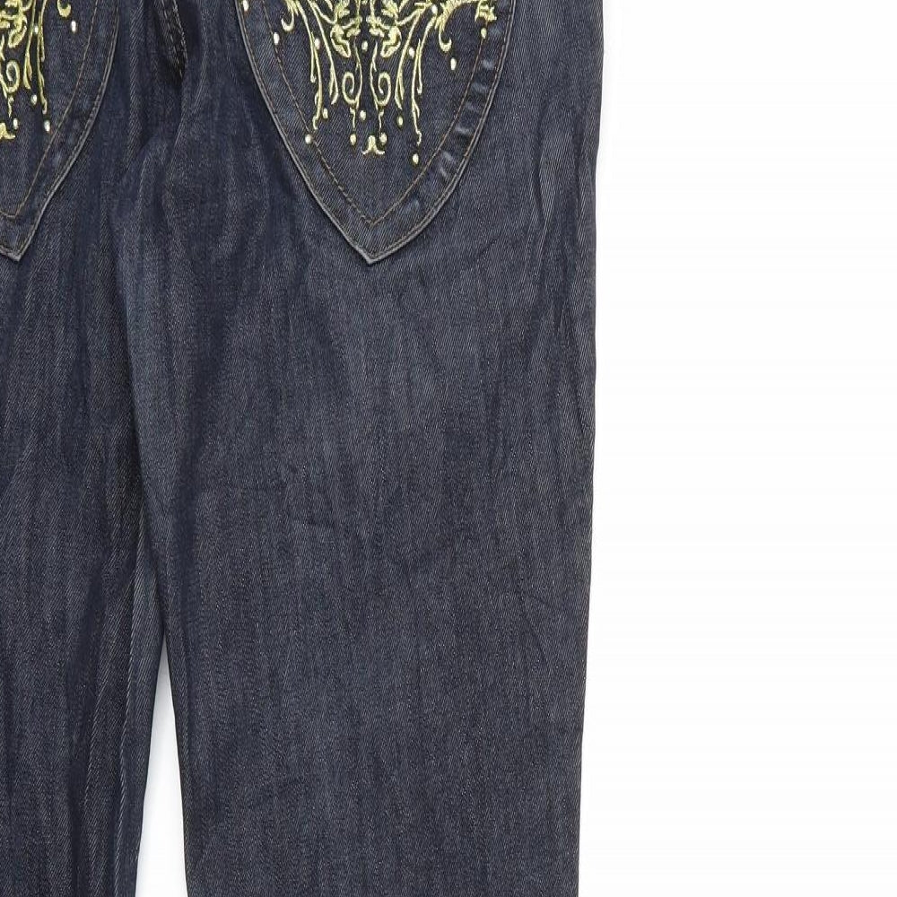 VERO MODA Womens Blue  Denim Straight Jeans Size 30 in L32 in