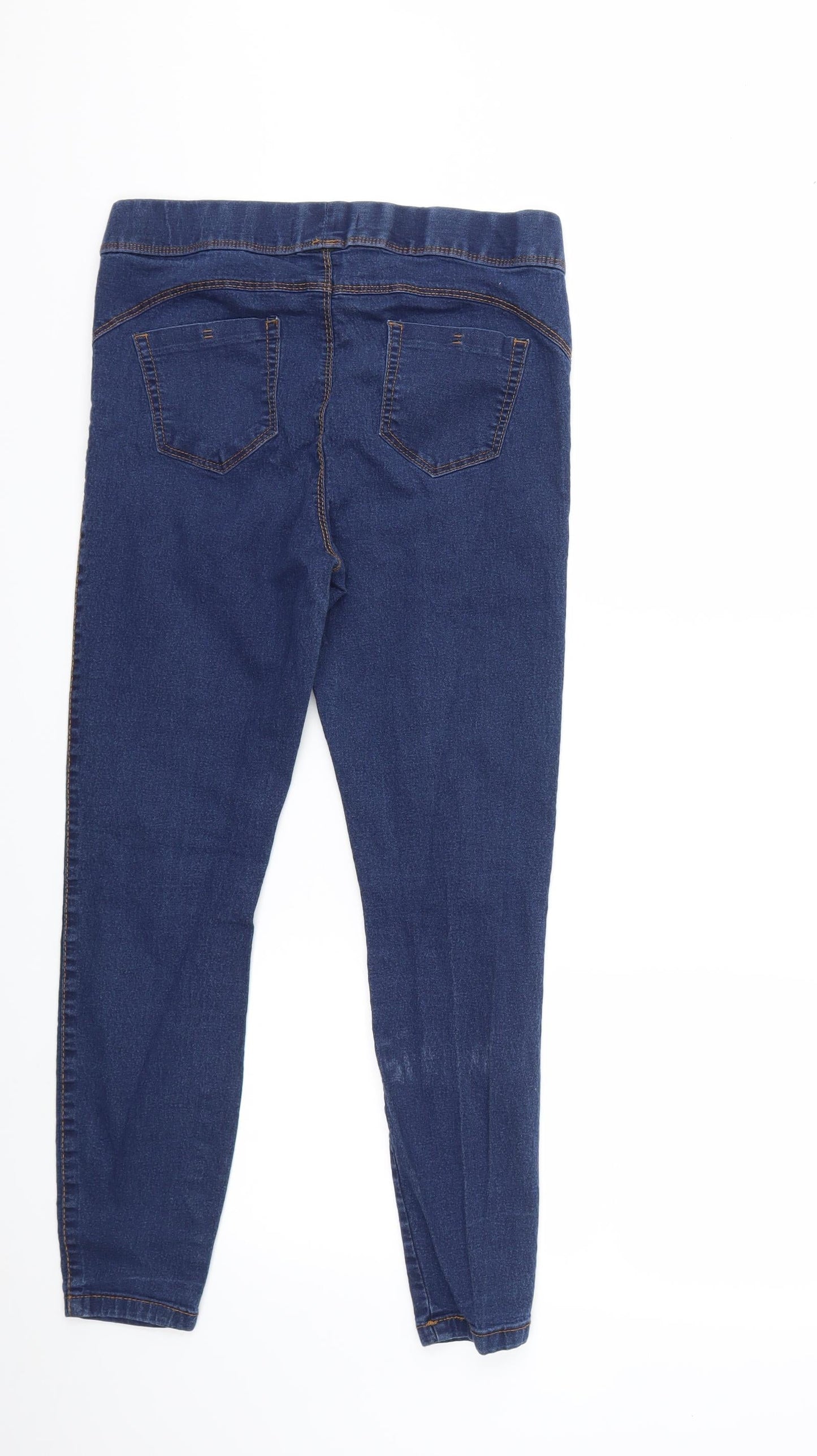 Denim & Co. Womens Blue  Denim Skinny Jeans Size 14 L25 in