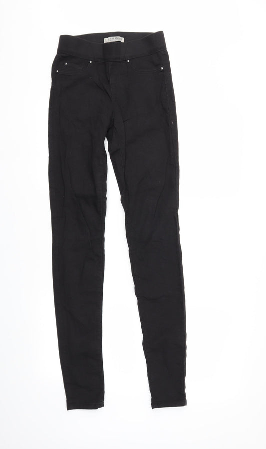 Denim & Co. Womens Black  Denim Skinny Jeans Size 6 L30 in