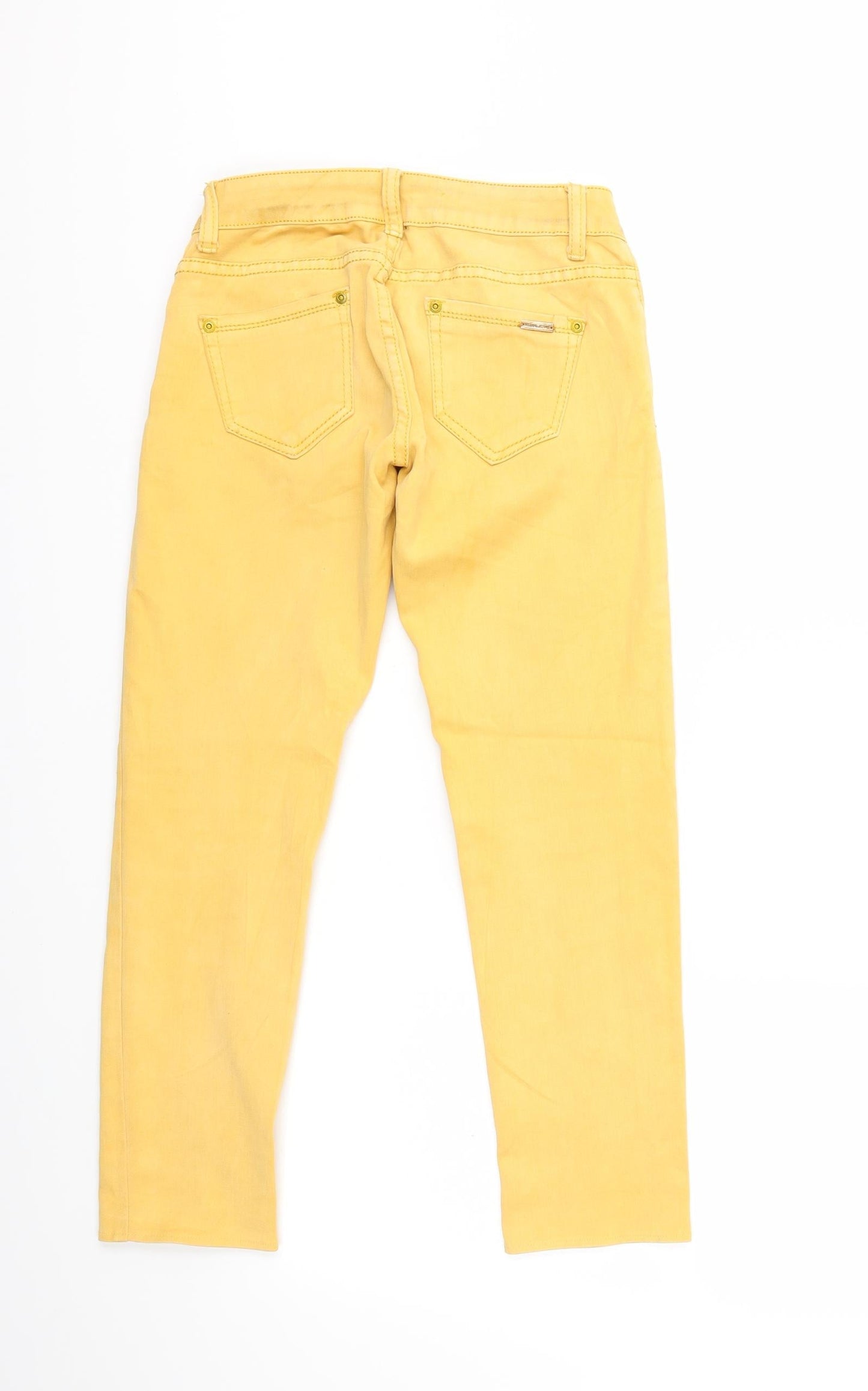 Preworn Womens Yellow  Denim Skinny Jeans Size XS L23 in
