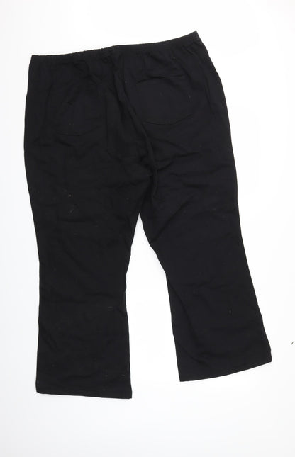 Preloved Denim Essentials Womens Black   Trousers  Size 30 L26 in - Back
