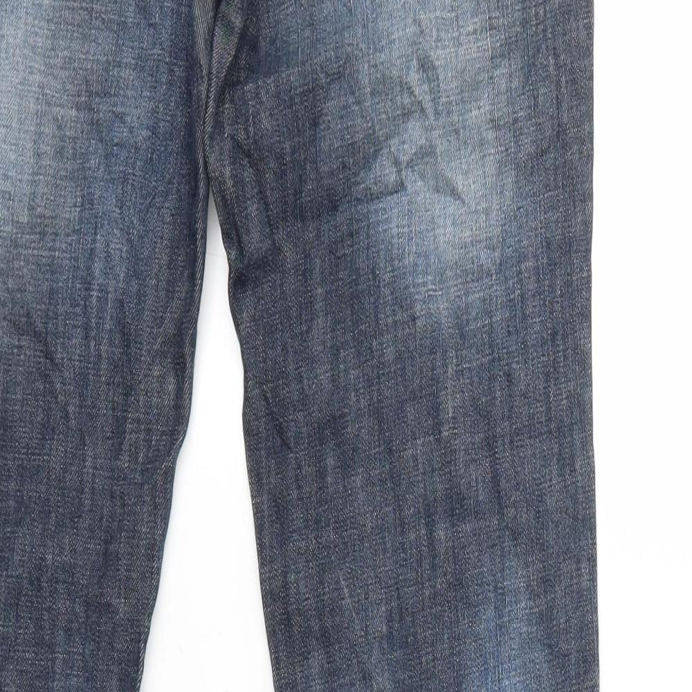 big blue Womens Blue  Denim Straight Jeans Size 28 in L30 in
