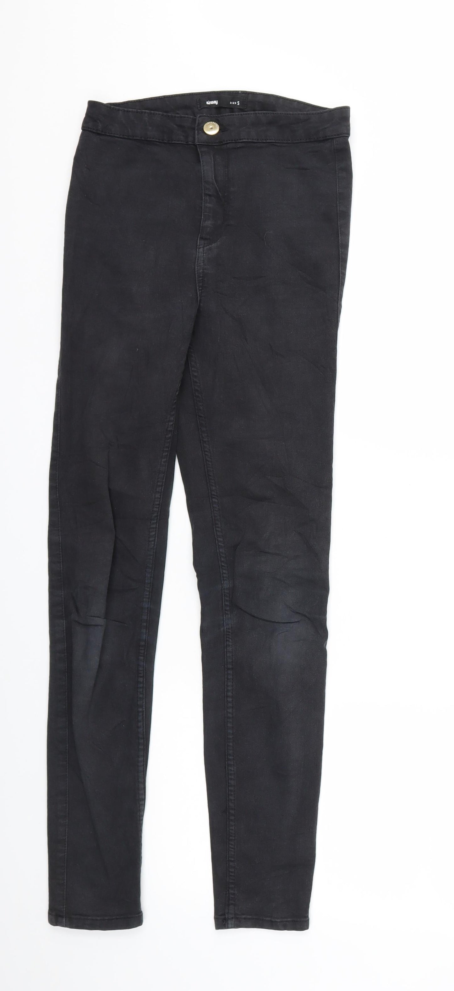 Sinsay Womens Black  Denim Skinny Jeans Size S L28 in