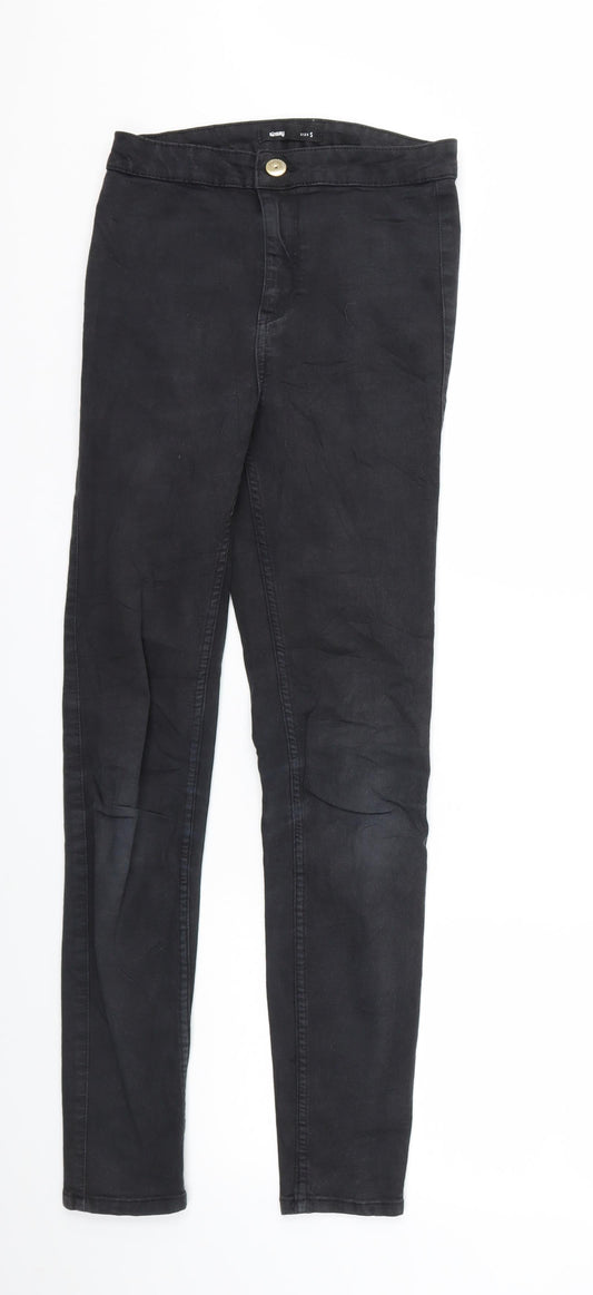 Sinsay Womens Black  Denim Skinny Jeans Size S L28 in