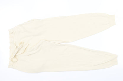 Preloved Boohoo Womens Beige   Jogger Trousers Size S L26 in - knit style - Front