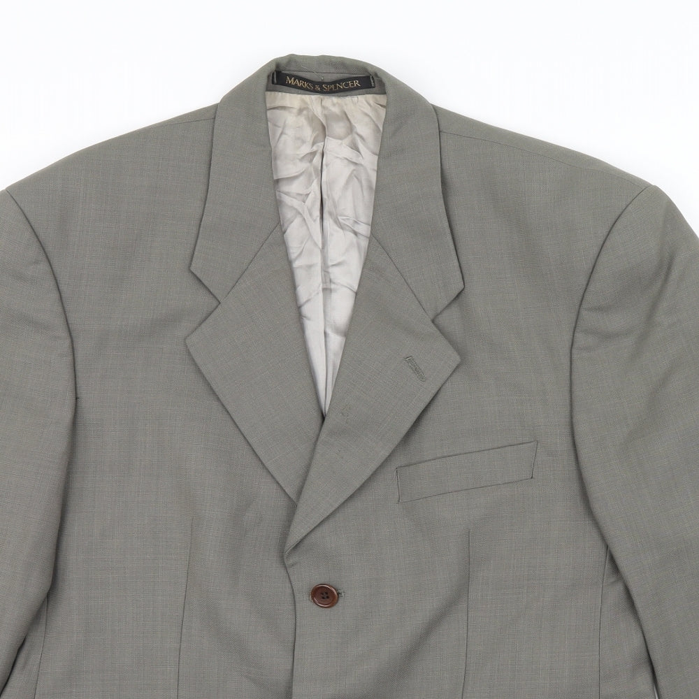 M&S Mens Grey   Jacket  Size 36  - false pockets