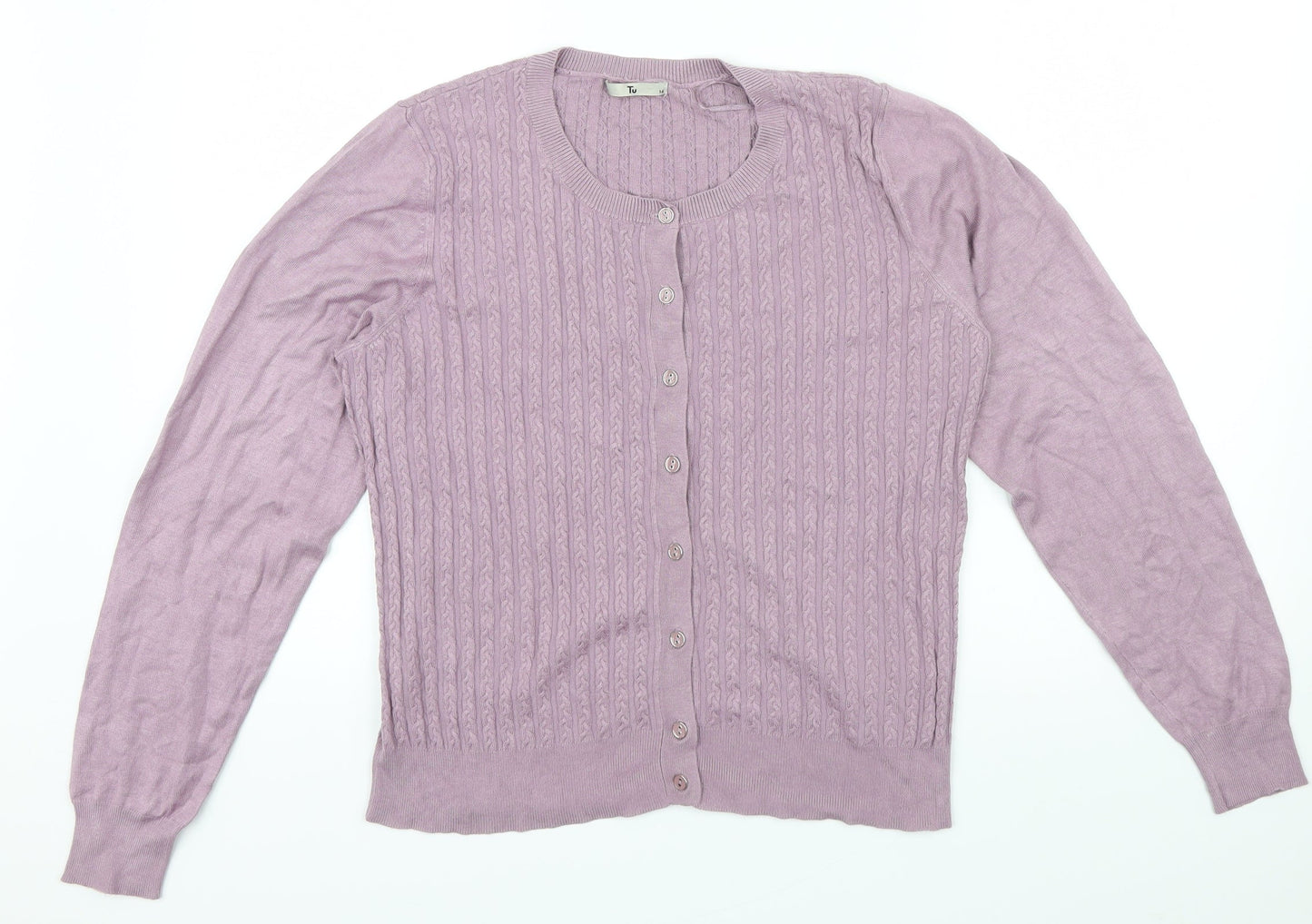 TU Womens Purple   Cape Jumper Size 16