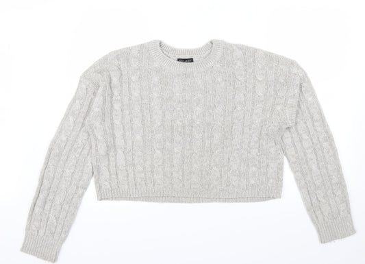 New Look Womens Grey   Pullover Jumper Size M