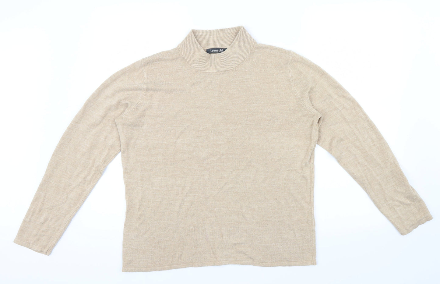 Bonmarché Womens Beige   Pullover Jumper Size M