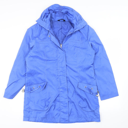 BM Womens Blue   Overcoat Jacket Size 12