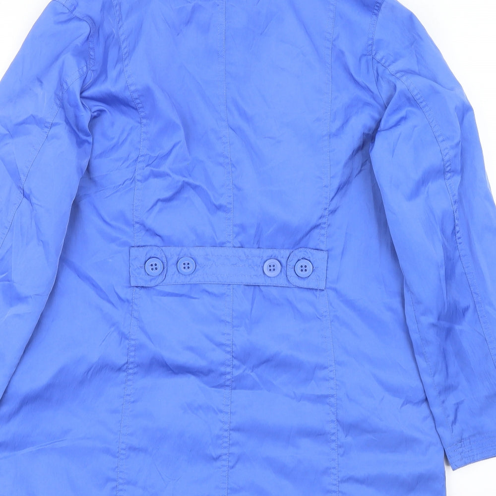 BM Womens Blue   Overcoat Jacket Size 12