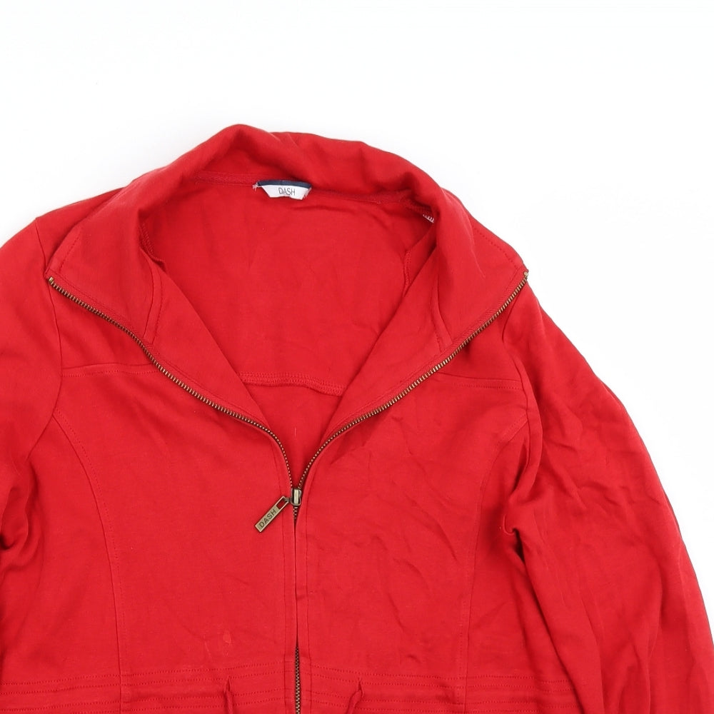 DASH Womens Red   Jacket Coat Size 16