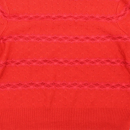 Preloved Topshop Womens Red   Pullover Jumper Size 12 - Label