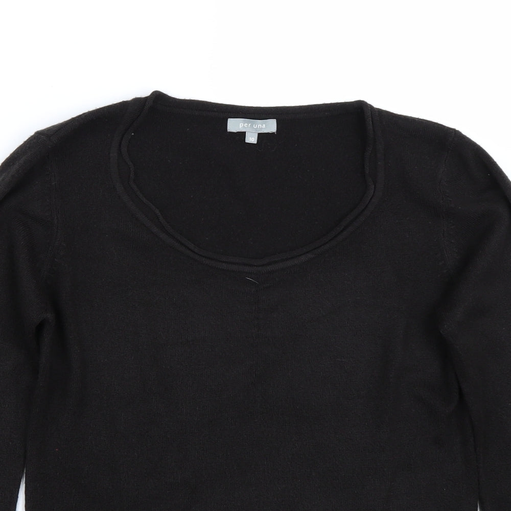 Per Una Womens Black   Pullover Jumper Size 10