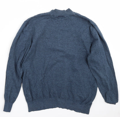 Preloved Easy Mens Blue   Pullover Jumper Size L - Back