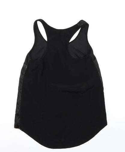 Preloved River Island Womens Black   Basic T-Shirt Size 10 - Back