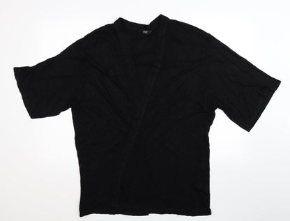 Preloved F&F Womens Black   Cardigan Jumper Size 18 - Front