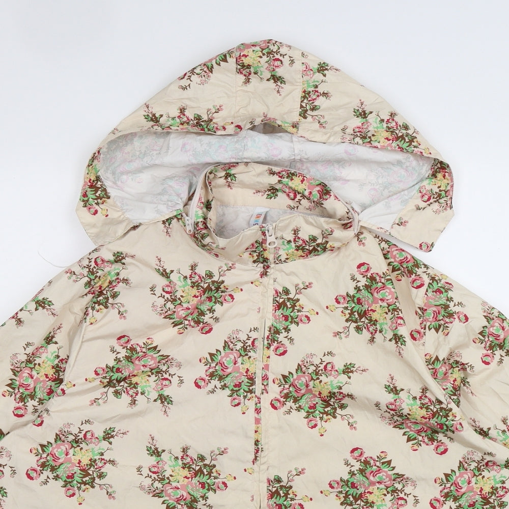Denim Co Womens Beige Floral  Jacket  Size 12