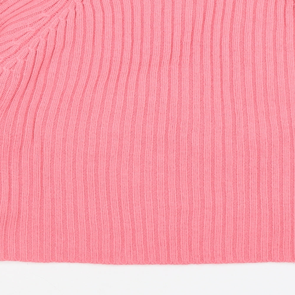 New Look Womens Pink  Knit Pullover Jumper Size 14