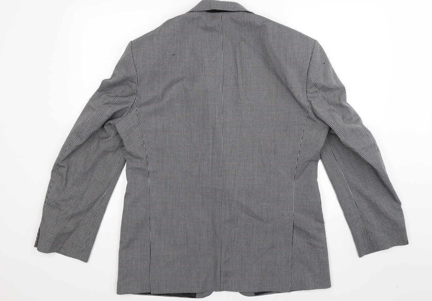 Marks and Spencer Mens Grey Houndstooth  Jacket Suit Jacket Size 40