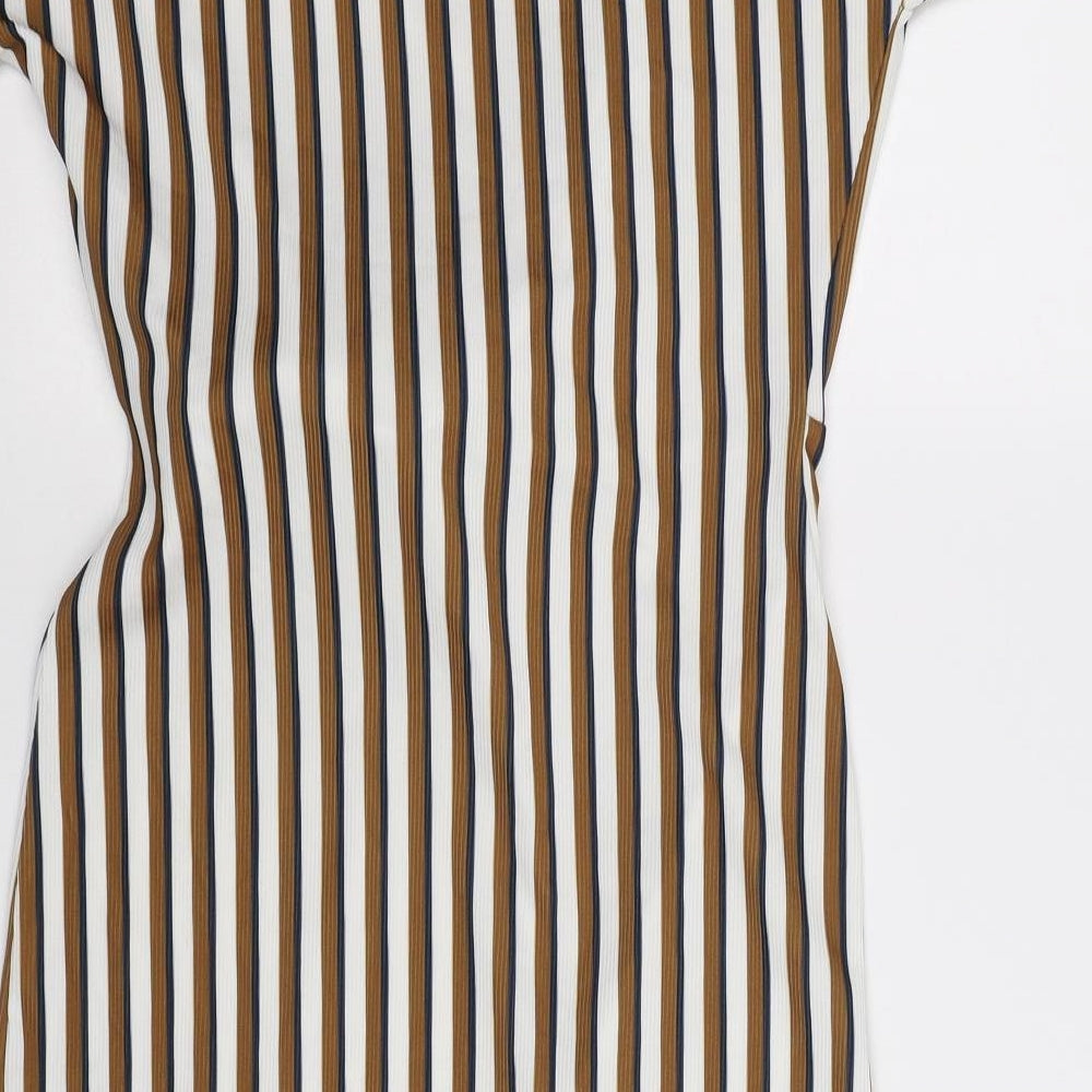 Preworn Womens Multicoloured Striped  Bodycon  Size L