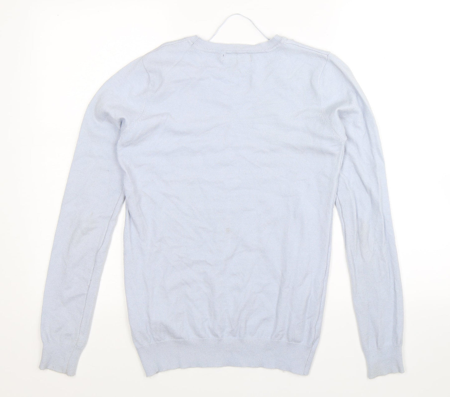 Atmosphere Womens Blue Floral Knit Pullover Jumper Size 8
