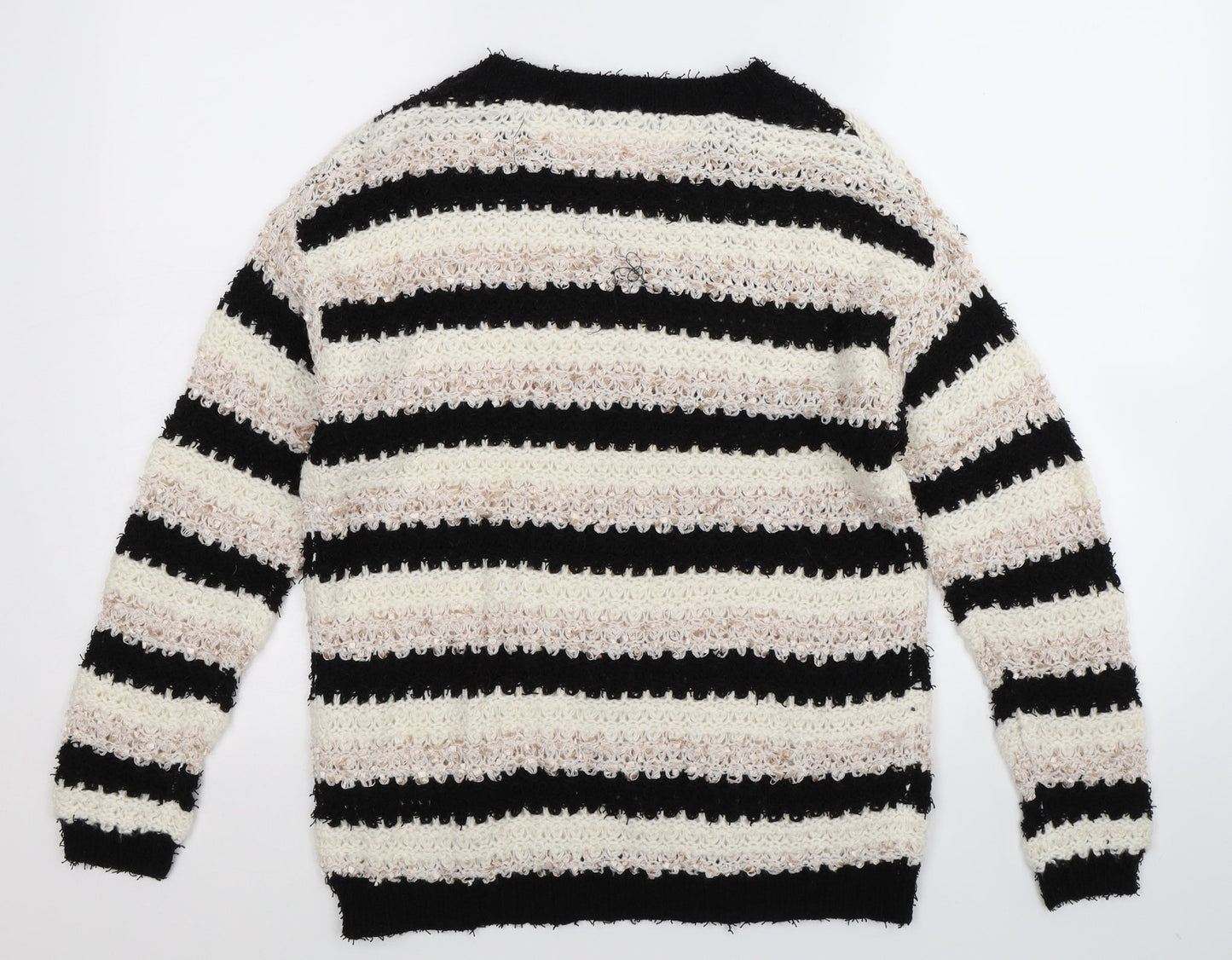 George Womens Multicoloured Striped Knit Pullover Jumper Size 10
