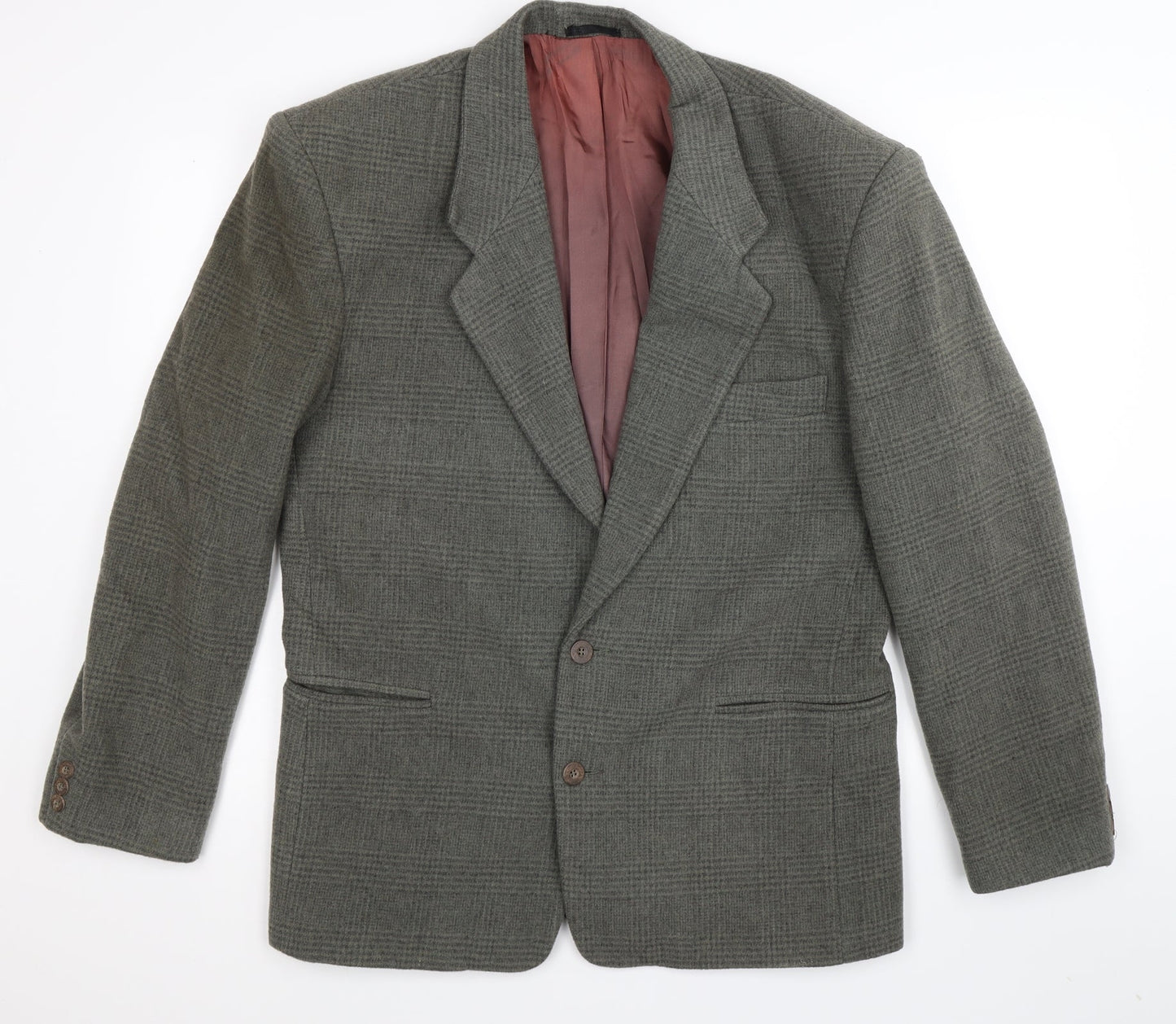 Topman Mens Grey Check Knit Jacket Blazer Size M