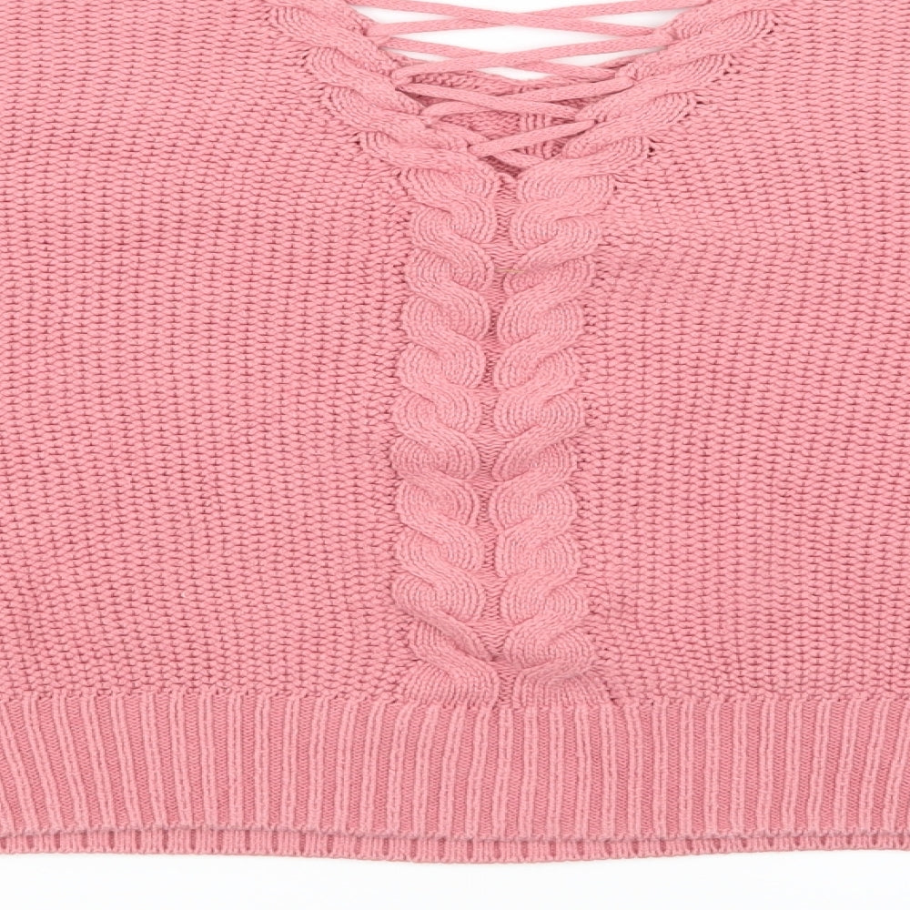 Miss Selfridge Womens Pink   Pullover Jumper Size 10