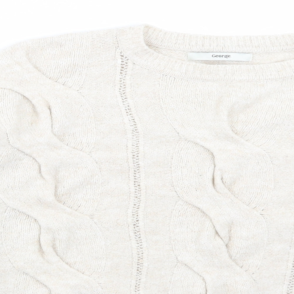 George Womens Beige   Pullover Jumper Size L