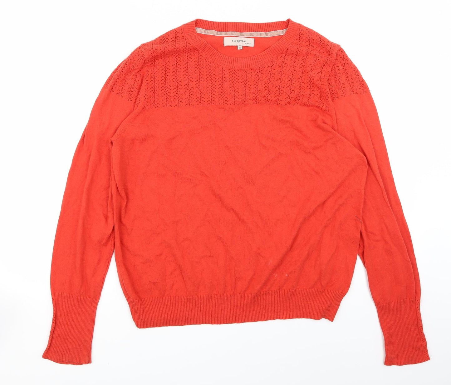 Essential Womens Orange   Basic T-Shirt Size XL