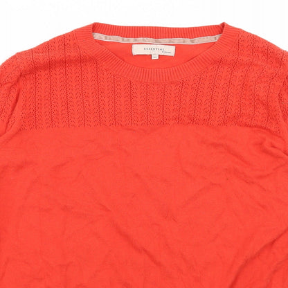 Preloved Essential Womens Orange   Basic T-Shirt Size XL - Detail