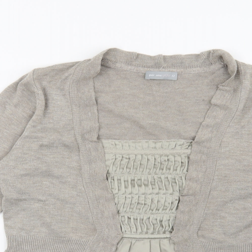 Per Una Womens Beige   Pullover Jumper Size 12