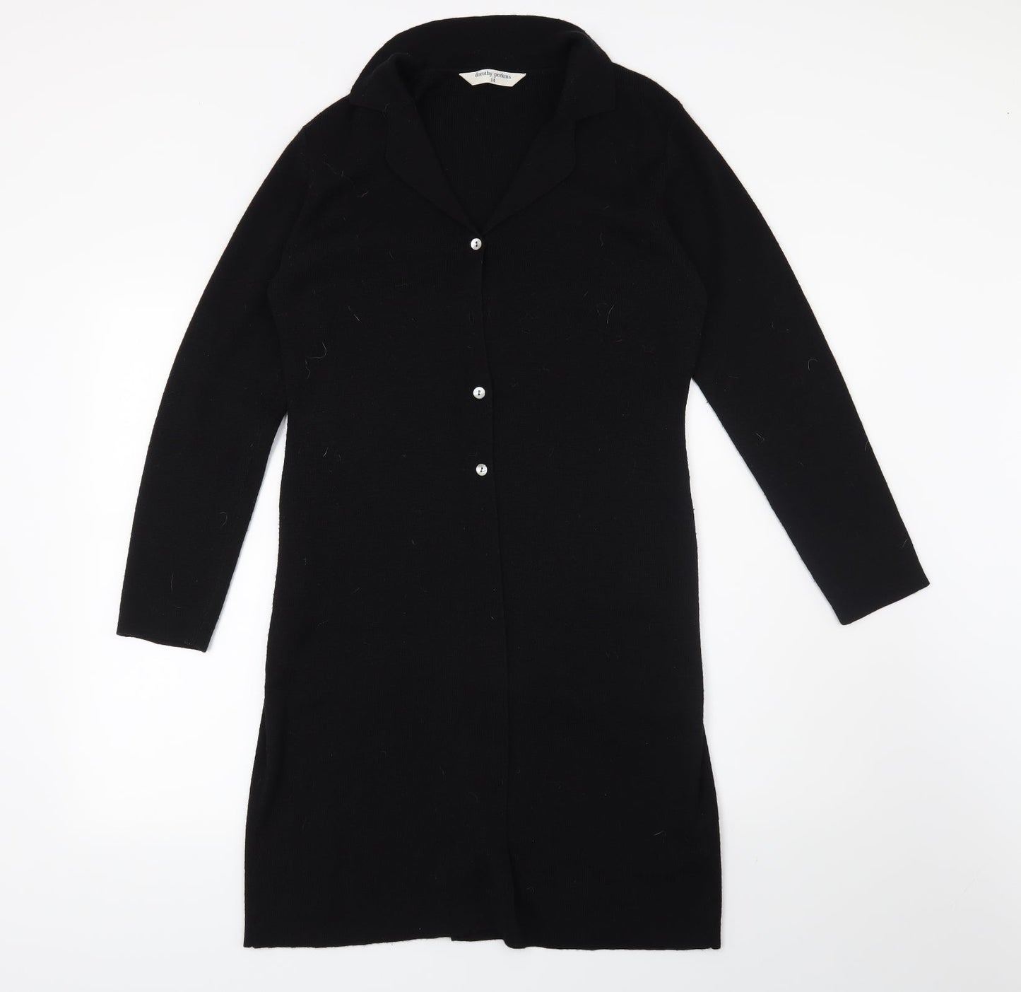 Dorothy Perkins Womens Black   Cardigan Jumper Size 14