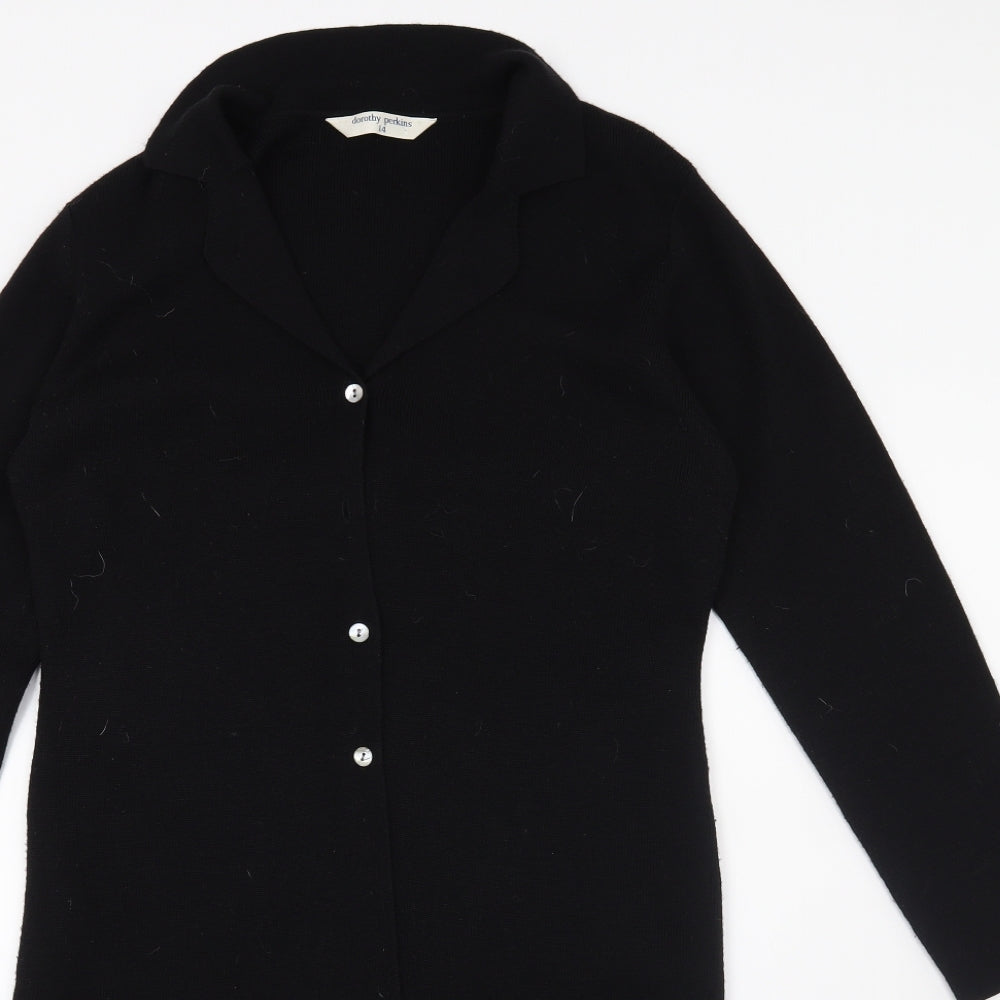 Dorothy Perkins Womens Black   Cardigan Jumper Size 14