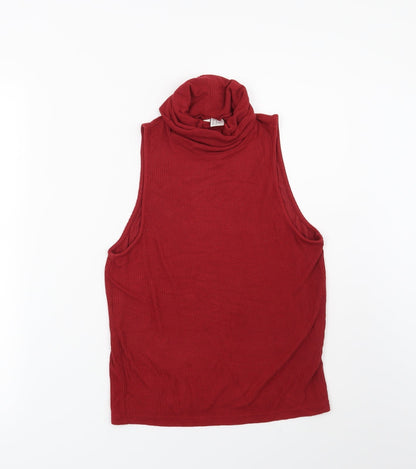 Preloved H&M Womens Red   Basic Blouse Size M - Front