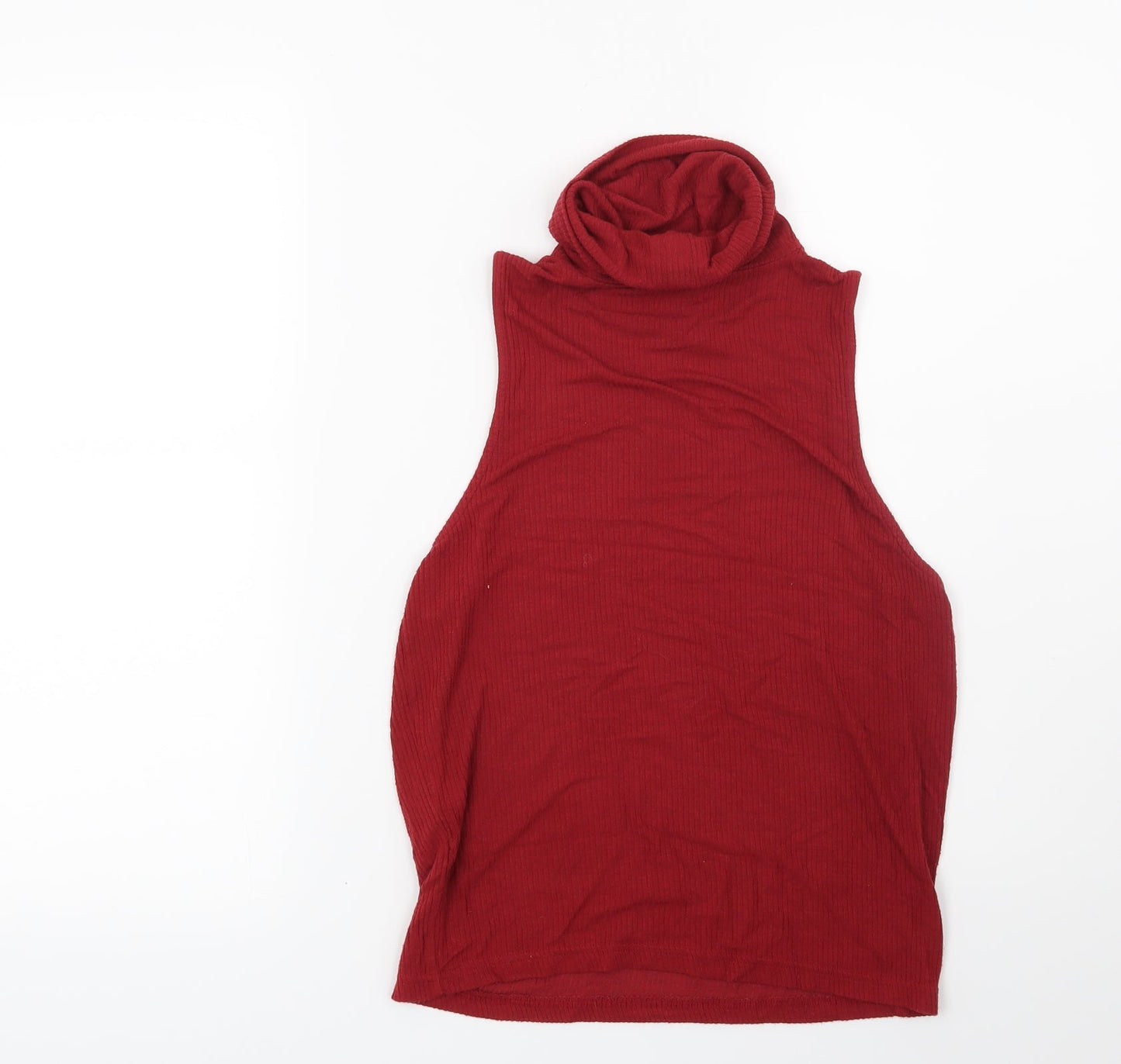 H&M Womens Red   Basic Blouse Size M