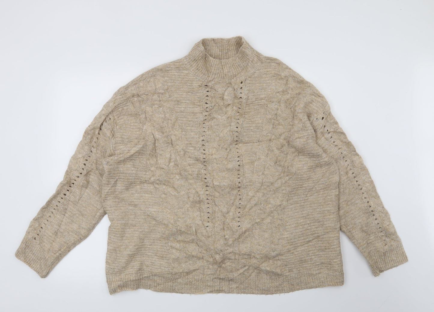 F&F Womens Beige   Pullover Jumper Size 16