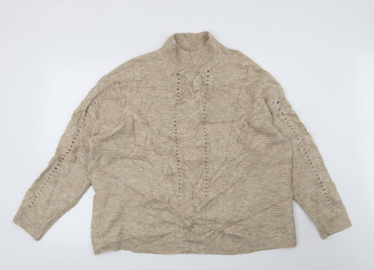 F&F Womens Beige   Pullover Jumper Size 16
