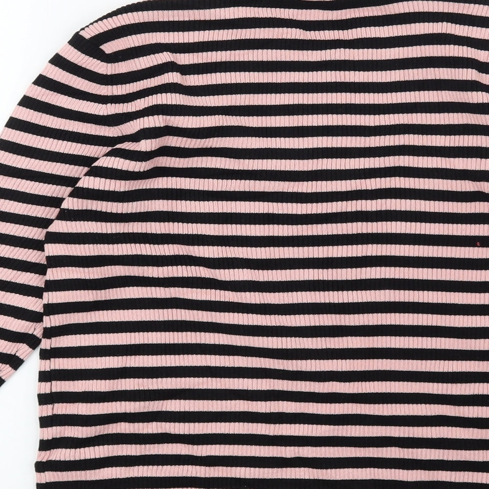 Red Herring Womens Pink Striped  Pullover Jumper Size 14