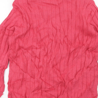 Preloved BHS Womens Pink   Pullover Jumper Size 14 - Label