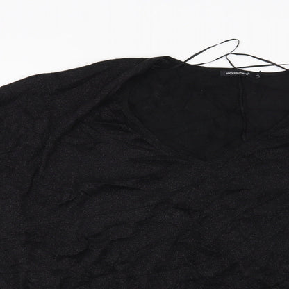 Preloved Atmosphere Womens Black   Pullover Jumper Size 18 - Detail