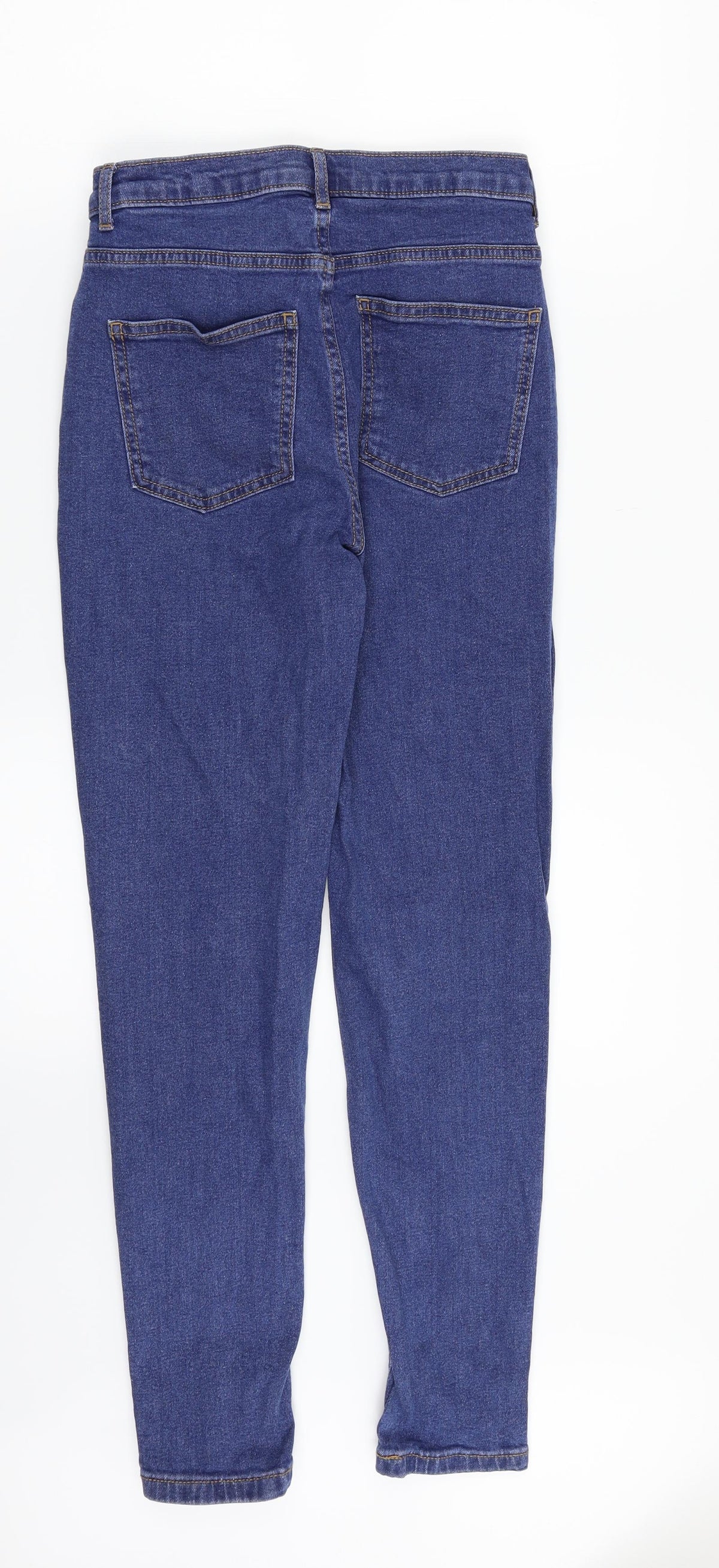 Preloved M&S Womens Blue  Denim Skinny Jeans Size 6 L27 in - Back