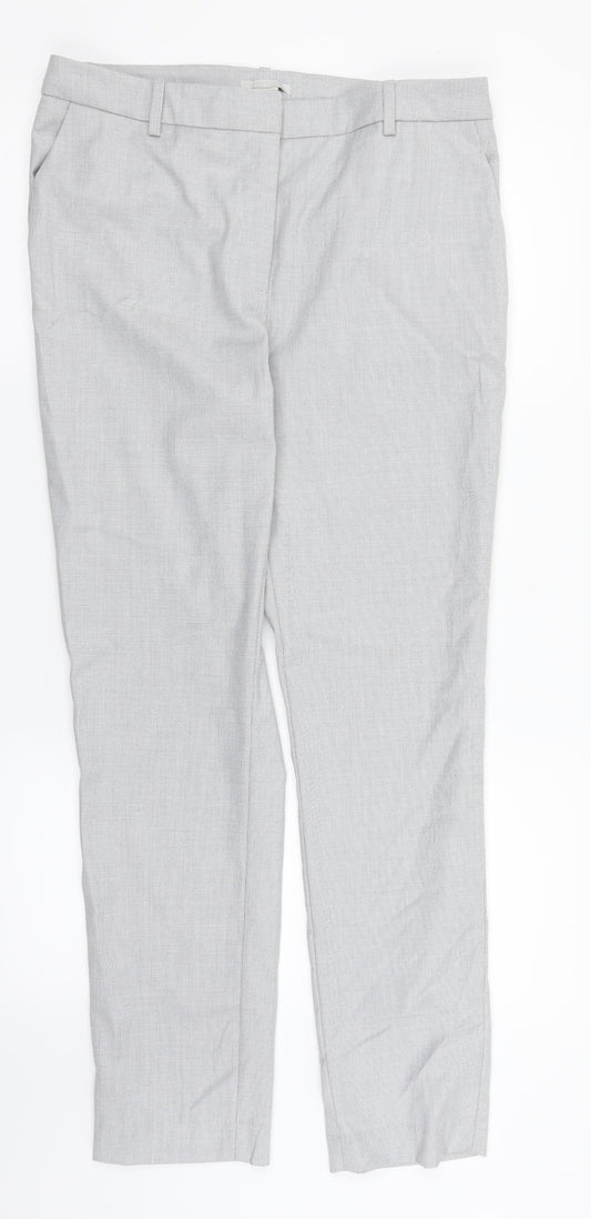 H&M Womens Grey   Dress Pants Trousers Size 12 L29 in